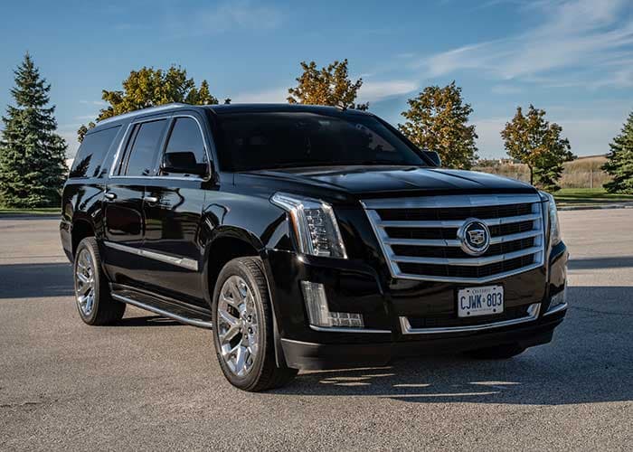 Cadillac Escalade SUV limousine fleet option in Halton Hills